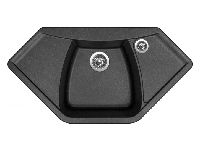 Granitový dřez Sinks NAIKY 980 Metalblack  + Čistič pro granitové dřezy SINKS