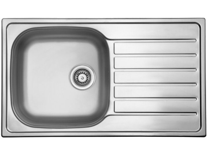 Nerezový dřez Sinks HYPNOS 860 V 0,8mm leštěný  + Čistící pasta pro nerezové dřezy SINKS