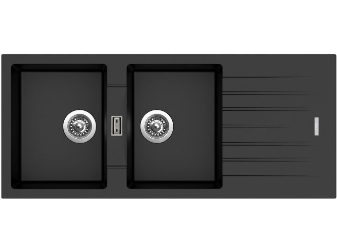 177612 8596142024049 sinks perfecto 1160 duo metalbla