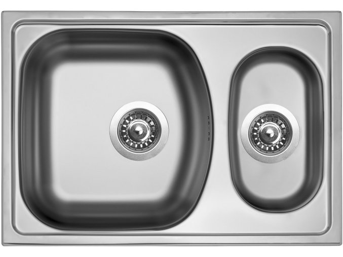 Nerezový dřez Sinks TWIN 620.1 V 0,6mm matný  + Čistící pasta pro nerezové dřezy SINKS