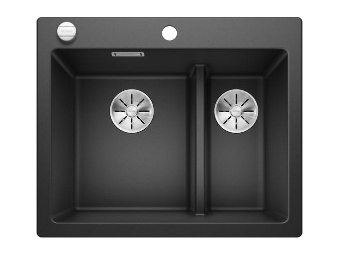 Blanco PLEON 6 Split InFino Silgranit černá s excentrem