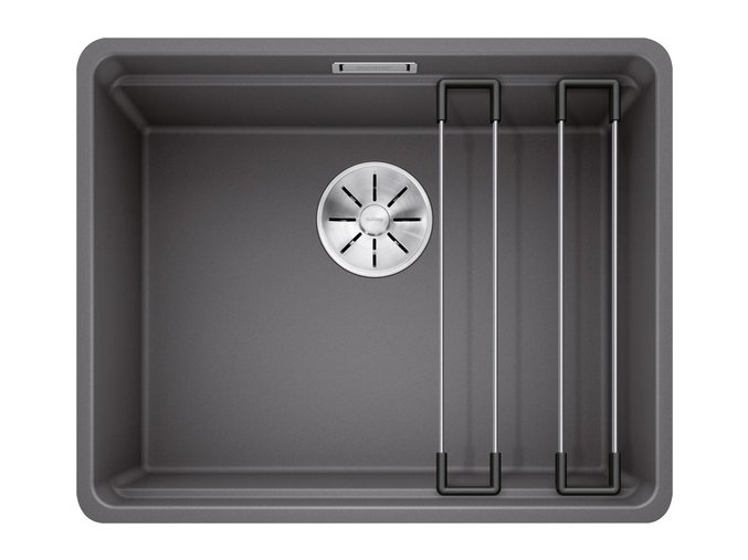 Blanco ETAGON 500 F InFino Silgranit šedá skála bez excentru s pojezdy