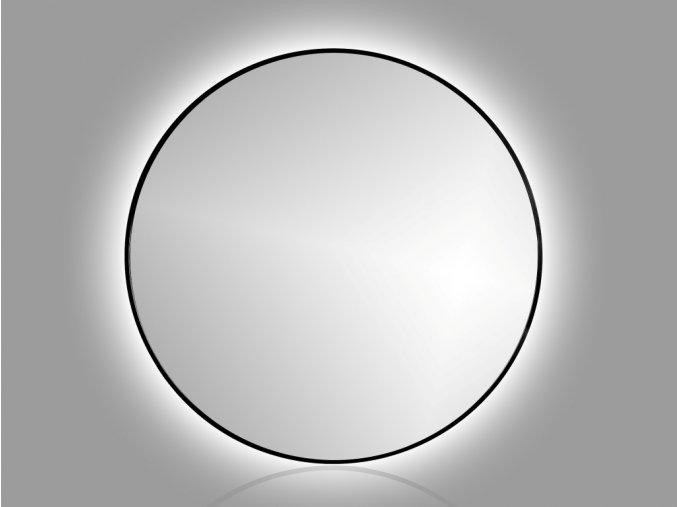 zrcadlo roundline backlight cerne detail 1