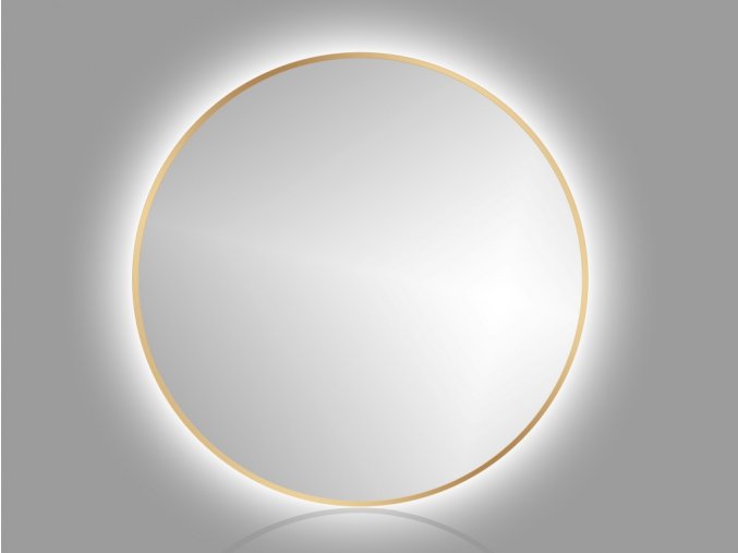 zrcadlo roundline backlight zlate detail 1