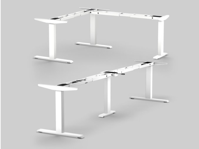 Elektricky stavitelna podnož In corner bílá