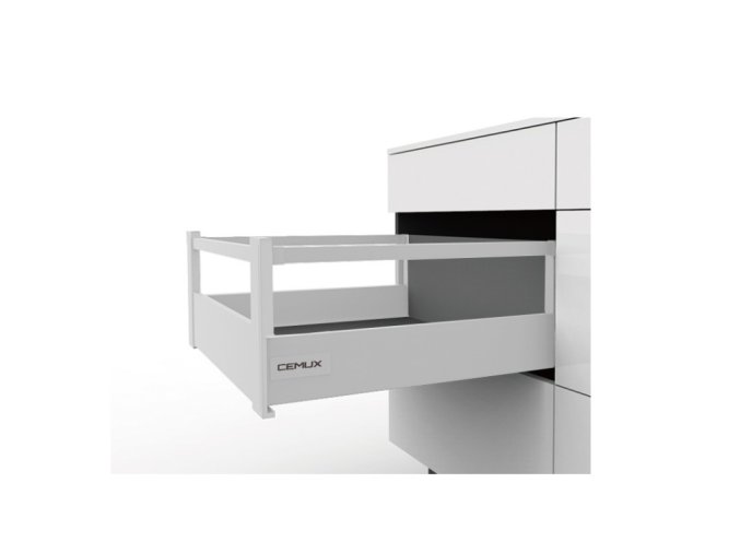 zasuvka a box s relingem vyska 199 mm barva bila detail
