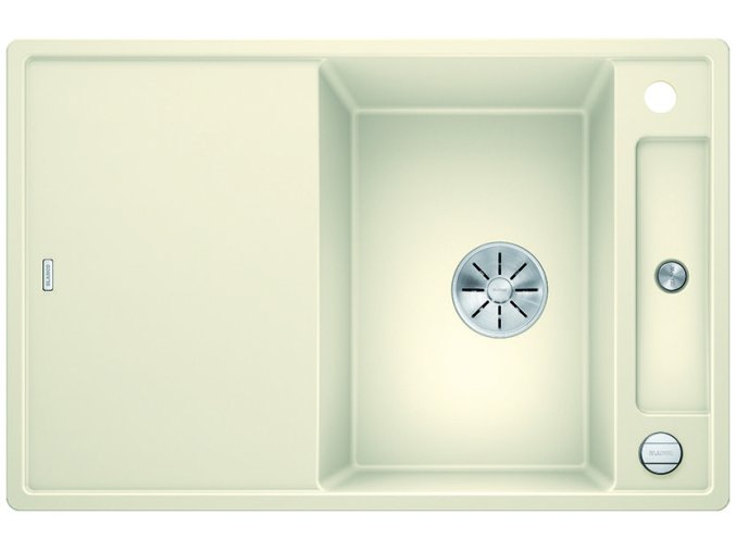 Blanco AXIA III 45 S-F InFino silgranit jasmín dřez vpravo s excentrem přísluš. sklo