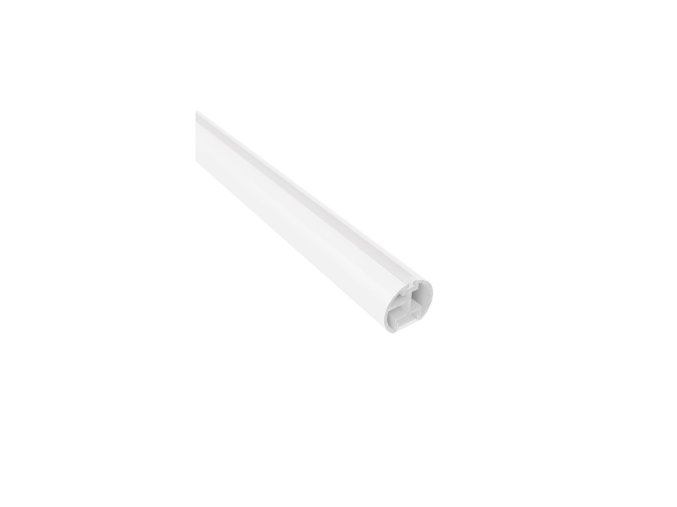 railing plus round profile for led strips 2m mlecna bila