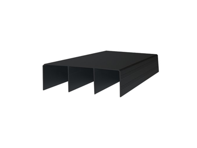 horni vedeni solid trojite cerna matna