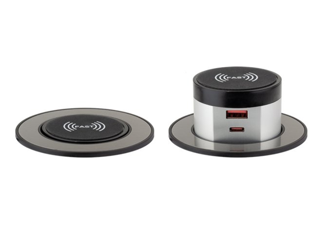 bezdratova nabijecka strongpower powerup imitace nerezi detail