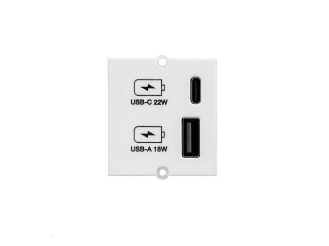 USB A+C nabíječka bílá Bachmann 917.2271
