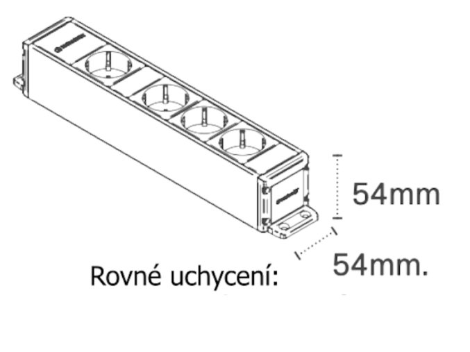 Cubo rovné uchycení