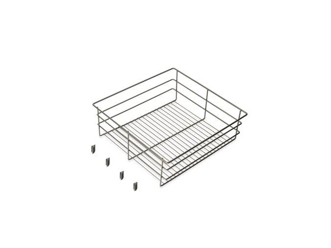 Drátěný koš do rámu Emuca Quartz – titan