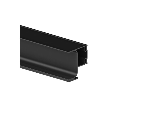 Vertikální GOLA profil krajní 2,55 m černá