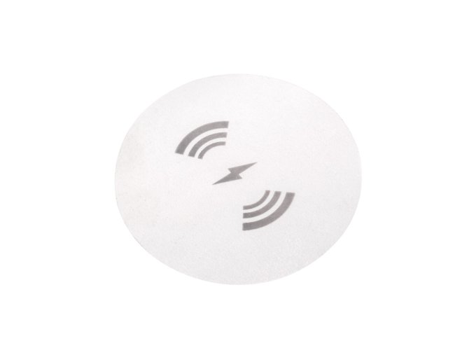 Skrytá bezdrátová nabíječka Airtop 2 – Qi 10 W, černá, průměr 60 mm