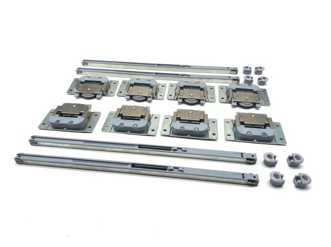 Kování LINIO vedení k zafrézování, komplet s tlumením 2 kridla