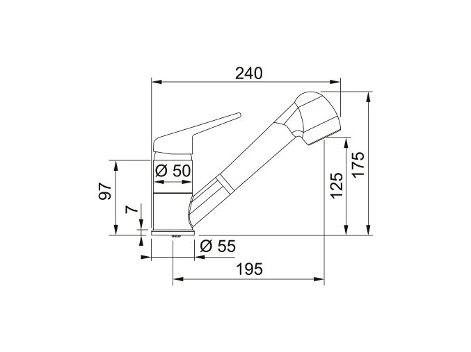 FRANKE FC 9547.071 NOVARA PLUS Onyx detail technicky