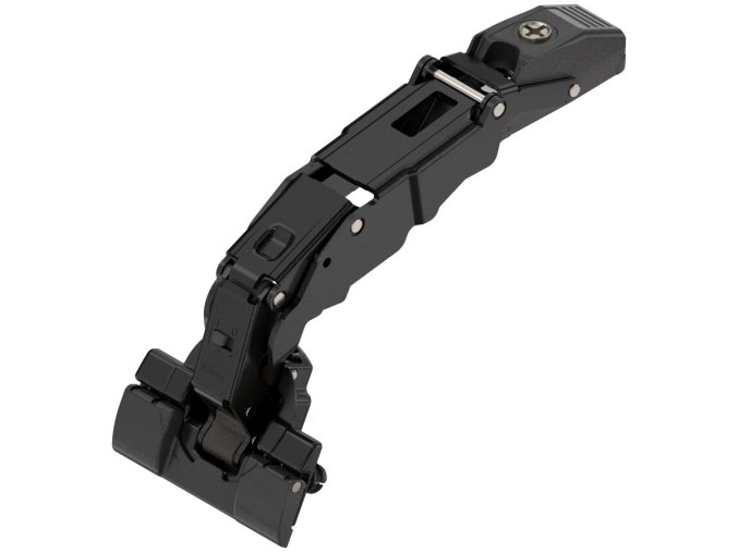 Závěs CLIP TOP BLUMOTION 155° naložený pro nulový přesah Inserta onyx 71B7590