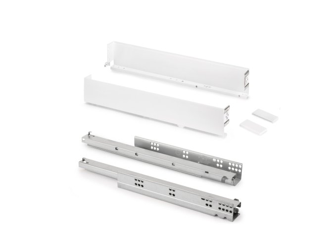 Zásuvka SIMPLEX výška 88 mm s tlumeným plnovýsuvem – hloubky 300–500 mm