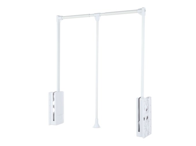 Sklopná šatní tyč šířka od 89 cm do 121 cm, bílá