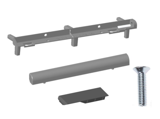 Rohové spojky policového profilu ERRE 8 černá broušená