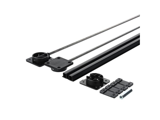 Kovová výztuha dveří, k zafrézování, černa max 2250 mm