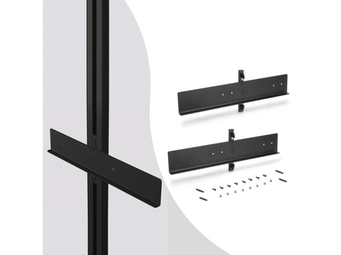 Montážní sada pro výsuvné koše do systému ZERO černá