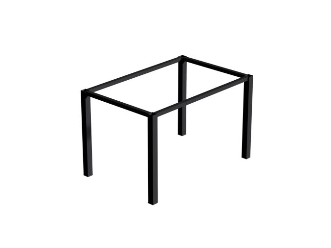 Ocelová stolová konstrukce 50×50 mm – černý rám + nohy