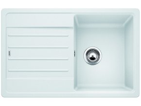 Granitový dřez Blanco LEGRA 45 S bílá  + Sanitární silikon + Designové masivní dřevěné krájecí prkénko z akácie
