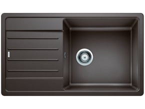 Granitový dřez Blanco LEGRA XL 6 S káva  + Sanitární silikon + Designové masivní dřevěné krájecí prkénko z akácie