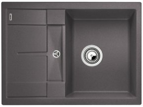 Granitový dřez Blanco METRA 45 S Compact šedá skála 519562  + Sanitární silikon + Designové masivní dřevěné krájecí prkénko z akácie