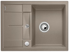 Granitový dřez Blanco METRA 45 S Compact tartufo s excentrem 519580  + Sanitární silikon + Designové masivní dřevěné krájecí prkénko z akácie