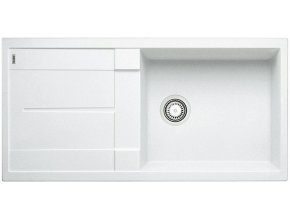Granitový dřez Blanco METRA XL 6 S bílá 515136  + Sanitární silikon + Designové masivní dřevěné krájecí prkénko z akácie