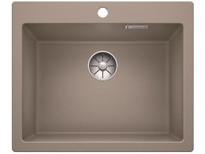 Granitový dřez Blanco PLEON 6 InFino tartufo 521686  + Sanitární silikon + Designové masivní dřevěné krájecí prkénko z akácie