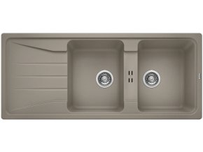 Granitový dřez Blanco SONA 8 S tartufo 519705  + Sanitární silikon + Designové masivní dřevěné krájecí prkénko z akácie