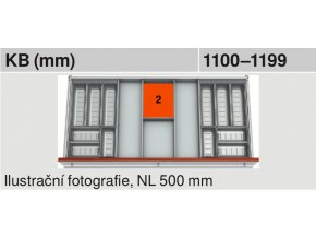 Sada misek BLUM sirka korpusu 1100 1199 mm 1