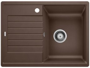 Granitový dřez Blanco ZIA 45 S Compact káva  + Sanitární silikon + Designové masivní dřevěné krájecí prkénko z akácie