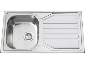 Nerezový dřez Sinks OKIO 860 XL V 0,6mm leštěný  + Čistící pasta pro nerezové dřezy SINKS