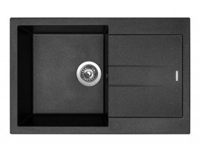 Granitový dřez Sinks AMANDA 780 Metalblack  + Čistič pro granitové dřezy SINKS