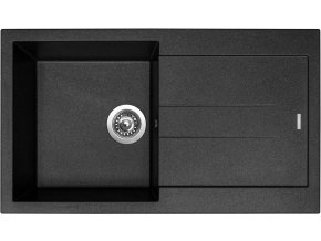 Granitový dřez Sinks AMANDA 860 Metalblack  + Čistič pro granitové dřezy SINKS