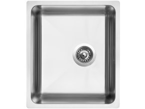 Nerezový dřez Sinks BLOCK 380 V 1mm kartáčovaný  + Čistící pasta pro nerezové dřezy SINKS