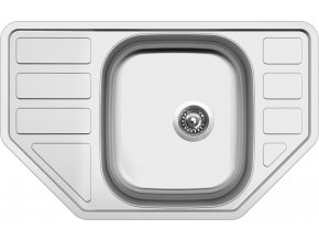 Nerezový dřez Sinks CORNO 770 V 0,6mm matný  + Čistící pasta pro nerezové dřezy SINKS