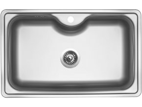 Nerezový dřez Sinks BIGGER 800 V 0,8mm matný  + Čistící pasta pro nerezové dřezy SINKS