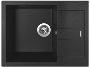 Granitový dřez Sinks AMANDA 650 Metalblack  + Čistič pro granitové dřezy SINKS