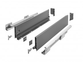 Zásuvka s bočnici AXIS PRO, výška 120 mm barva antracit