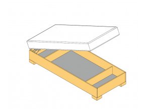 postelovy zvedak kp02 detail