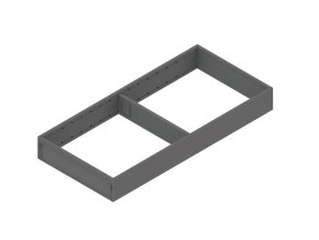 ramecek legrabox, merivobox ambia line 200 x 450 mm inndium seda indium seda