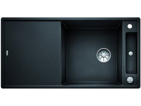 Blanco AXIA III XL 6 S-F InFino Silgranit černá sklen.kráj.deska oboustr.prov. s exc.