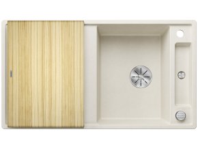 Blanco AXIA III 5 S InFino silgranit bílá soft dřez vpravo s excentrem a dř. deskou