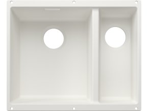 Blanco SUBLINE 340/160 U InFino Silgranit bílá bez odtokové armatury, velká vana vlevo